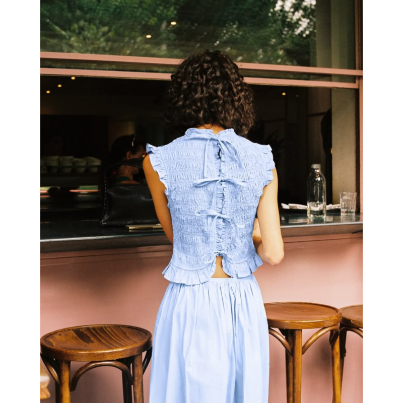 Blusa Dalia | Blusa sin mangas con textura para mujer | SIXXTA