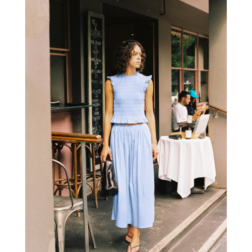 Blusa Dalia | Blusa sin mangas con textura para mujer | SIXXTA