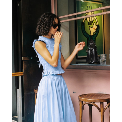 Blusa Dalia | Blusa sin mangas con textura para mujer | SIXXTA