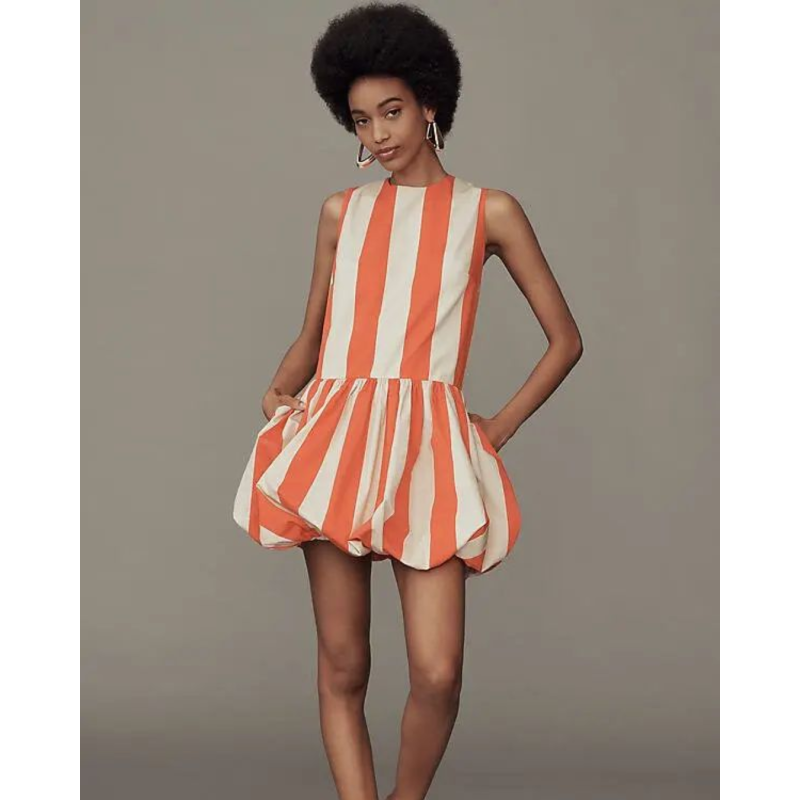 Vestido Aura | Vestido corto con falda globo para mujer | SIXXTA
