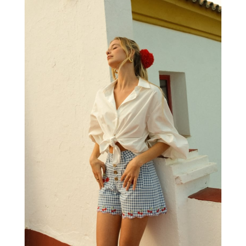 Short Verbena | Short estampado de cuadros para mujer | SIXXTA