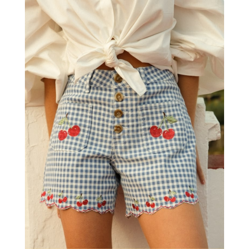 Short Verbena | Short estampado de cuadros para mujer | SIXXTA